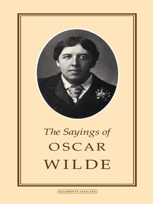 cover image of The Sayings of Oscar Wilde